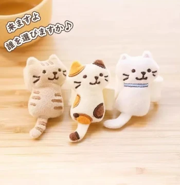 Japanese Girl Gift Little Cat Accompanies Me to School Backpack Shoulder Canvas Bag Strap Hanging Ornament Safety Belt Decoration Plush Doll