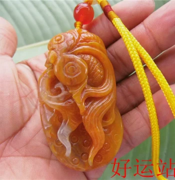 Promotion Huanglong Jade Seed Material 'Gold and Jade Fill the Hall' Handheld Gemstone Men's Plaything Handcrafted Jade Ornament Private Car Pendant