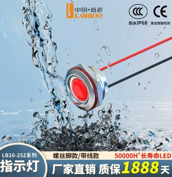 Metal Power Indicator Light 16 19 22 25mm LED Signal Light 12V 24V 220V Red Green Blue Yellow Waterproof