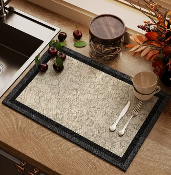 Diatom Mud Water-Absorbing Countertop Mat Kitchen Drainage Mat Dish Drying Rack Coffee Machine Mat Desktop Heat Insulation Tea Coaster