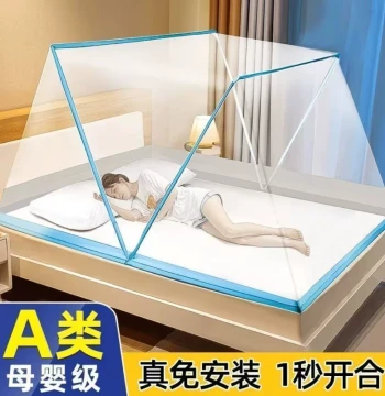 Foldable Mosquito Net for Home Use No Installation Required Ready to Use Bunk Bed Single Bed Frame Mother-and-Child Bed New Style