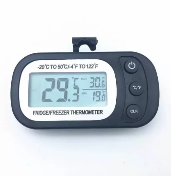 New Electronic Digital Display Thermometer Kitchen Refrigerator Water Temperature Gauge with Magnetic Hook LCD Display Manufacturer