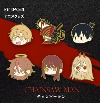 Anime Brooches Chainsaw Man Series Characters