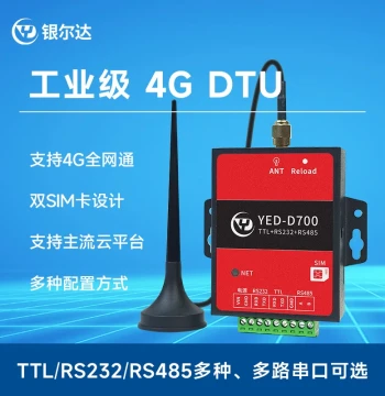 Hezhou Wireless 4G DTU Module for Transparent Data Transmission, IoT Remote Control with RS232+RS485