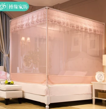 Children's Anti-Fall Mosquito Net for Home Bedroom, Full-Bottom Zipper, Infant Bed Fall Prevention, Full-Cover Fitted Sheet Style, 2026 New Model