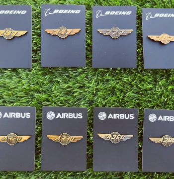 Aviation Pin Badge Retro Design