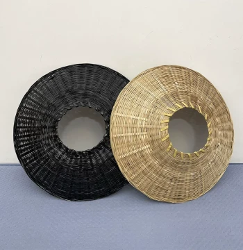Bamboo Woven Ancient Style Martial Arts Coolie Hat, Retro Photography Prop, Round Hat Suitable for Dance Performance, Premium Handmade