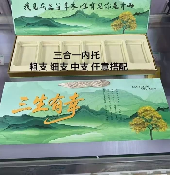 Three Lives of Fortune Gift Box for Boyfriend Mid-Autumn Gift Box for Elders Leaders Magnetic Gift Box Valentine's Day 3-in-1 6 Boxes