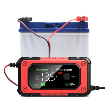 12V Motorcycle Charger: Fully Intelligent Automatic Repair Type for LiFePO4 12.8V Batteries, Universal Compatibility