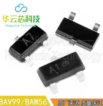 Original Stock BAV99 BAW56 Surface-Mount SOT-23 Marked A1 A7 Schottky Voltage Regulator Rectifier IC Diode
