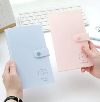 Small Card Storage Album for Students, Train Ticket Collector, High-Capacity Minimalist Business Card Holder, Portable Transparent Card Case