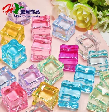 Simulation Square Ice Cube Crystal Stone Children's Gem Toy Diamond Photography Prop Fish Tank Decoration Acrylic