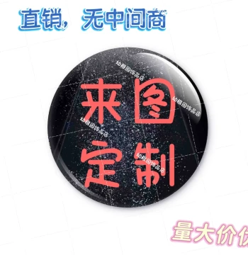 Custom 58MM Anime Badge Glossy Film Tinplate