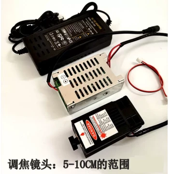 Laser Engraver 12V Blue Light Module High-Power Laser Head for Engraving and Cutting 10W 15W