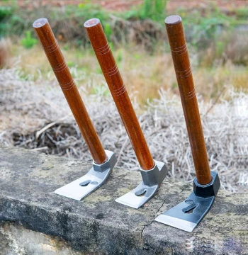 Small Hoe Home Vegetable Gardening Tool Manganese Steel Agricultural Winter Bamboo Shoot Digging All-Steel Thickened Compact Folding Weeding Soil Turning