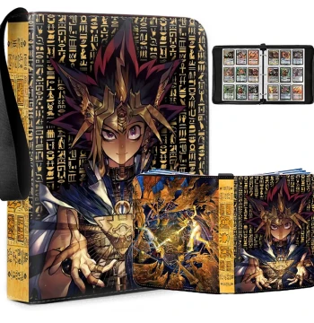 Yu-Gi-Oh! Card Collection Book Large Capacity Nine-Grid Card Album Anime Card Storage Book Leather Card Case