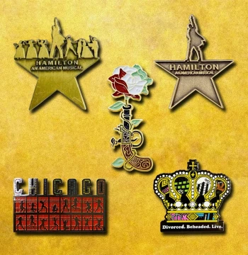 Musical Theater Pin Badge Hamilton Six Queens Chicago
