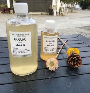 Alum Solution, Alum Water for Gongbi Painting, Specialized Glue-Alum Liquid for Traditional Chinese Painting, Heavy Color and Mineral Pigment Painting, Leak Repair Alum, Sizing Xuan Paper and Silk, Color Fixative, Large Bottle, Tianya Shemeng Art Supplies