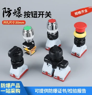 Explosion-Proof Corrosion-Resistant Knob Switch BA8097 30mm Hole 2/3 Position EX Silver Contact Transfer Emergency Stop Button Control Switch