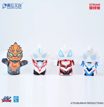 Qingqiu Creative Ultraman Battle Hand Puppets - Official Authentic Plush Toys Featuring Orb, Geed, Zett, and Juggler