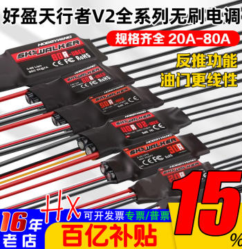 Hobbywing Brushless ESC Skywalker 12A 20A 30A 40A 50A 60A 80A RC Model V2 Quadcopter Hexacopter Fixed Wing