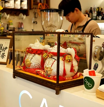 Treasure Ship Lucky Cat Entrance Ornament Opening Gift Front Desk Wealth Cat Shop Cashier Counter Housewarming Piggy Bank