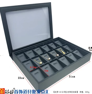 Jinmaheng Jewelry Display Box Props, Necklace Set Chain Tray Pendant Display Stand, Jewelry Display Accessory Storage Box