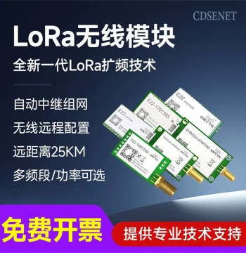 LoRa Module Wireless Serial Transceiver Repeater SX1262 Transparent Communication 433MHz Low Power RF Communication