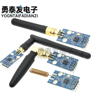 CC1101 Wireless Module 433M Data Transceiver with Antenna - High Gain SMA + Rubber Stick Antenna