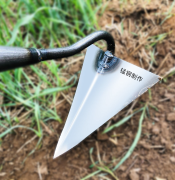 Ridging Hoe Triangular Hoe Furrow Raker Furrow Opener Soil Loosening Pointed Hoe Vegetable Planting Pointed Beak Hoe Seedling Fertilizer Farm Tool Furrow Shovel