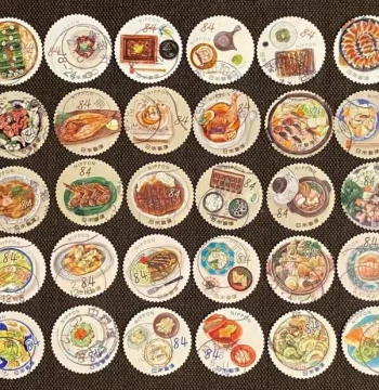 Japanese Commemorative Stamps - Delicious Japan Series: Sushi, Western Pastries, Japanese Cuisine, Sashimi, BBQ, Skewers, Cakes