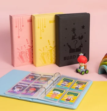 POP MART Blind Box Card Binder Album for Identity Cards, Star Chasing Idols, Photo Cards, Clear Cards, and Dimoo Collections - Loose-Leaf Storage Book