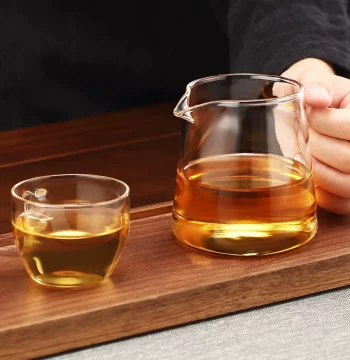 Teapot Heat-Resistant Glass Teapot Thickened High-Temperature Tea Brewer Home Tea-Water Separation Single Pot Fair Cup
