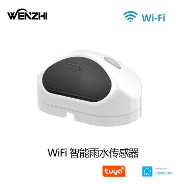 Smart Home Rain Sensor WiFi Tuya Ecosystem Household Rain Detector IoT with Bracket