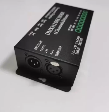 DMX512 RGB Decoder LED Controller Light Amplifier Single Color Strip Dimmer Console 6-Channel RGBW