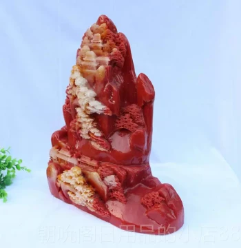 Premium Welcoming Pine Ornament - Imitation Jade Home Decor, Carved Faux Shoushan Stone & Furong Stone Decoration