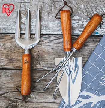 IRIS Gardening Trowel Set, Stainless Steel Planting & Digging Tools for Home Vegetable & Flower Care