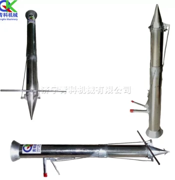 Stainless Steel Vegetable Seedling Transplanter with Three Openings and Pointed Tip for Cucumbers and Flowers