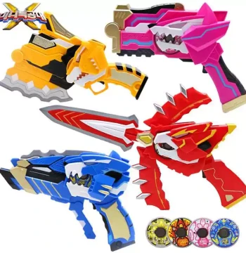 Mini Force Toy X Transformation Gun Weapon Light Gun Fort Sammy Lucy Sword Ray's Blade for Children Boys