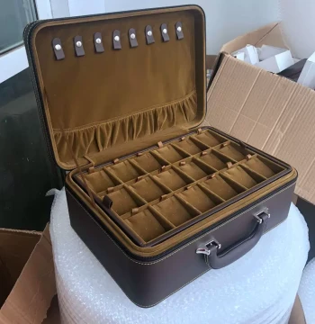 Premium Exquisite Multi-Layer Large Capacity Portable Jewelry Storage Box for Bracelets, Stud Earrings, Pendants, Rings, Hand-Carry Case