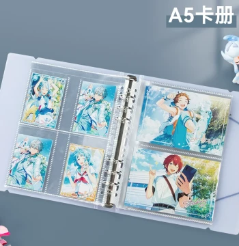 A5 Four-Grid 3-Inch 6-Inch Idol Photo Card Album Inner Pages Merchandise Raw Photos Stickers Colored Paper Postcard Storage Album