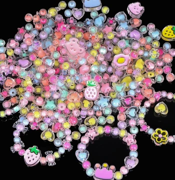 Mother's Day Handmade DIY Bracelet Material Semi-Finished Children's Beading Kindergarten Craft Bracelet Gift for Mom