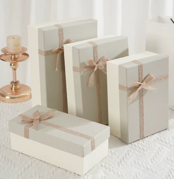 Large Rectangular Gift Box Packaging for Perfume and Wallets, Empty Birthday Gift Boxes