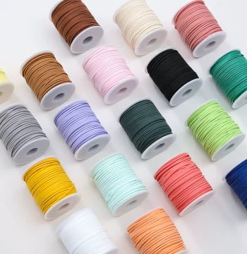 Suede Rope Cowhide Rope Fresh Flower Packaging Bouquet Wrapping Velvet Rope Colorful Gift Ribbon Florist DIY String