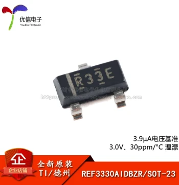 Original Authentic REF3330AIDBZR, Marking R33E, SOT-23 Package, 3.0V Output Voltage Reference