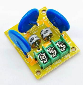 AC Power Surge Lightning Protector with Gas Discharge Tube, Varistor, and Overvoltage Protection