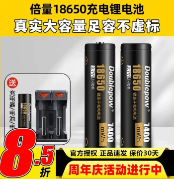 Doublepow 18650 Lithium Battery Charger Large Capacity RC Model Remote Controller Mike TX16S TX12 Controller Battery T 3.7V