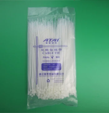 Premium Yatai Nylon Cable Ties Self-Locking Nylon Zip Ties 5*250 250pcs/pack Width 3.6mm