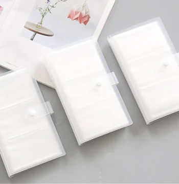 Transparent Business Card Holder Book Fashion Creative Membership Card Wallet for Women and Men Large Capacity Photo Storage Customizable