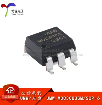 Original Genuine MOC3083SM SOP-6 Zero-Crossing Phase Triac Driver Optocoupler